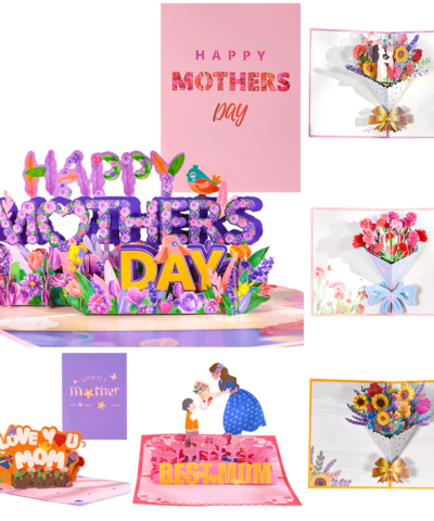 3D Pop-Up Mother’s Day Cards Floral Bouquet Greeting Cards