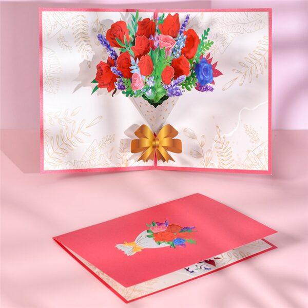 3D Pop-Up Cards Flowers Birthday Cards Anniversary Gifts 6
