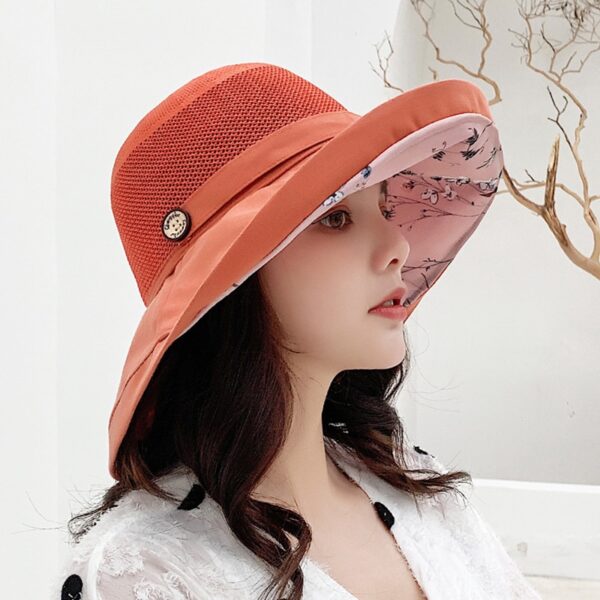 Fashion Sun Visor Breathable Protection Hat Summer Beach Sun Hat 3