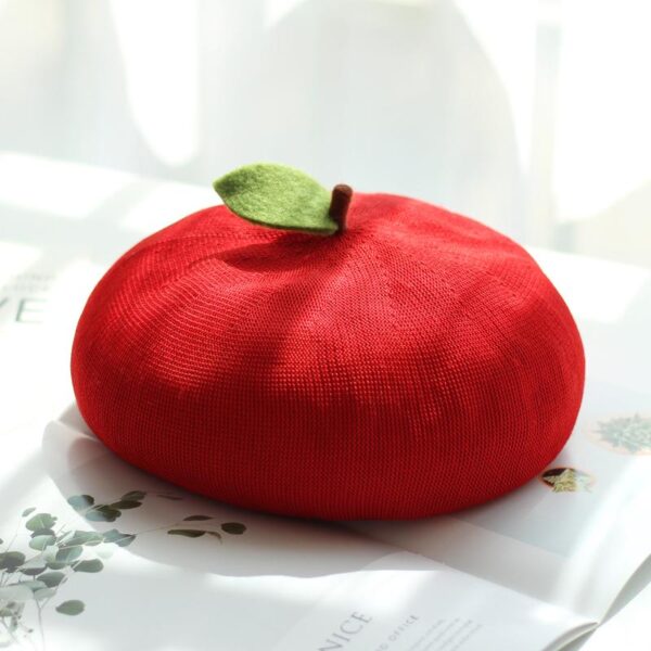 Handmade Beret Hat Cute Fruit Shape Hat 3