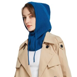 Unisex Knit Scarf Hood Hat Winter Cashmere Beanie 1