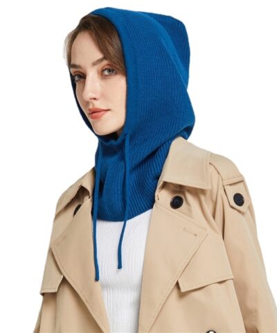 Unisex Knit Scarf Hood Hat Winter Cashmere Beanie