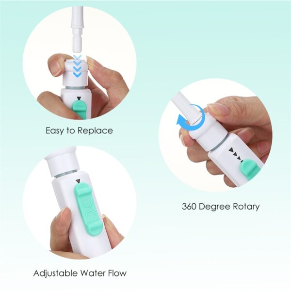Dental Water Flosser Faucet Oral Irrigator Portable Dental Water Jet 3
