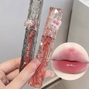 mirror lip glaze watery lip gloss translucent jelly liquid lipstick waterproof 4