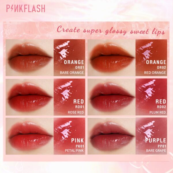 Super Glossy Moisturizing Liquid Lipstick Waterproof Long-lasting Non-sticky High Pigment Lip Gloss 2