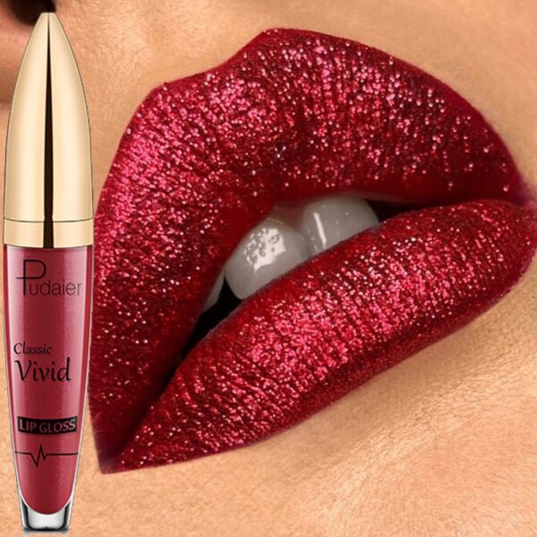 Shiny Lip Gloss Waterproof Long Lasting Matte To Glitter Liquid Lipstick 3