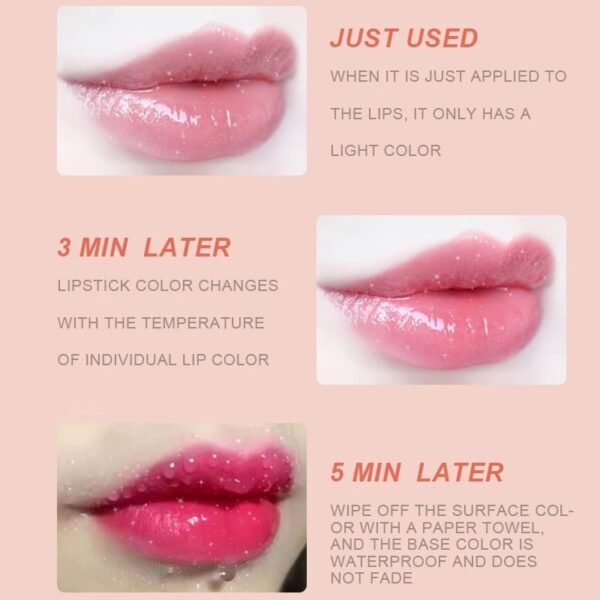 Lip-shaped Lipstick Lazy Lipstick Color Changing Moisturizing Waterproof Non-stick Cup 4