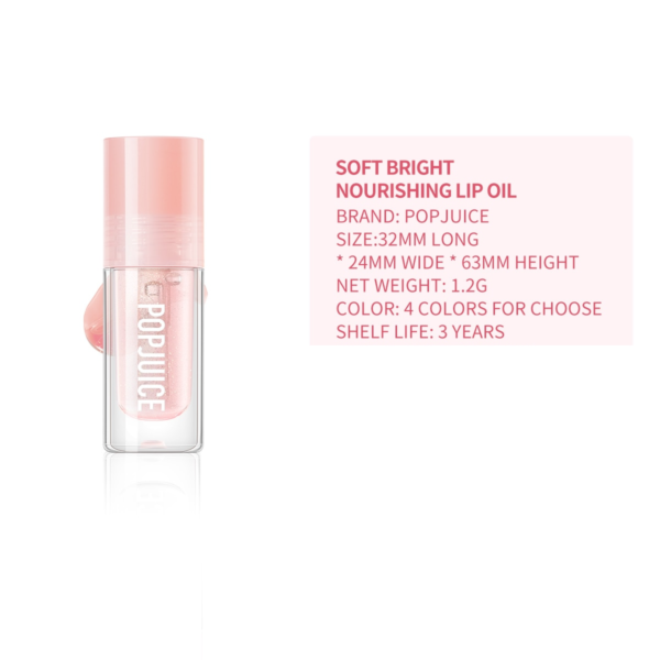 Soft Bright Nourishing Lip Oil Moisturizer Gel Texture 6