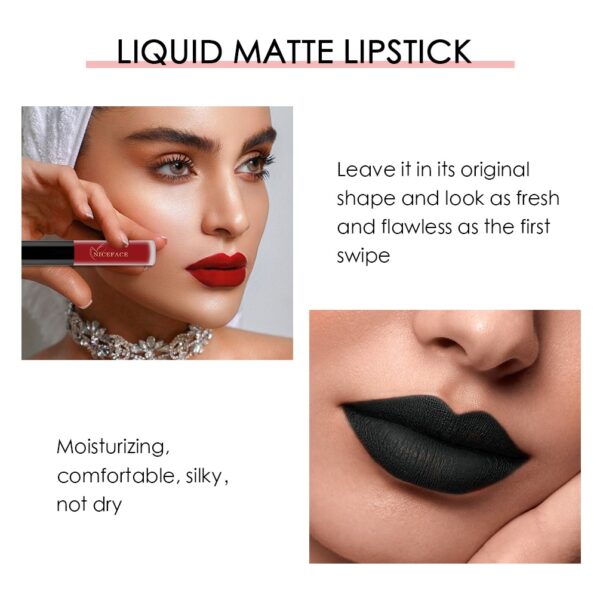 Sexy Matte Lip Gloss Liquid Lipstick Waterproof Long Lasting 5