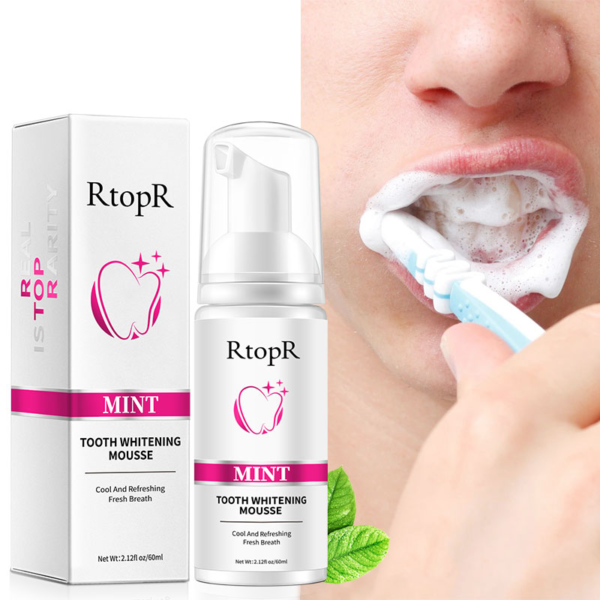 Teeth Cleaning Whitening Oral Hygiene Mousse Toothpaste Whitening and Staining 60ml 1