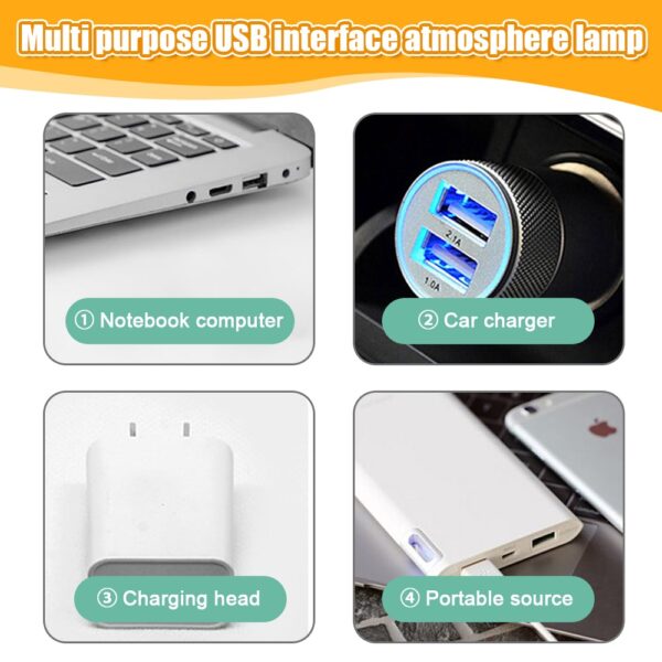 Mini USB Sunset Lamp Night Light 16 Colors 5